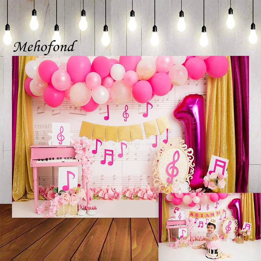 Фон для фотосъемки Mehofond первый день рождения розовый воздушный шар цветок музыкальный символ Baby Shower портретный фон для фотостудии
Фон для фотосъемки Mehofond первый день рождения розовый воздушный шар цветок музыкальный символ Baby Shower портретный фон для фотостудии
