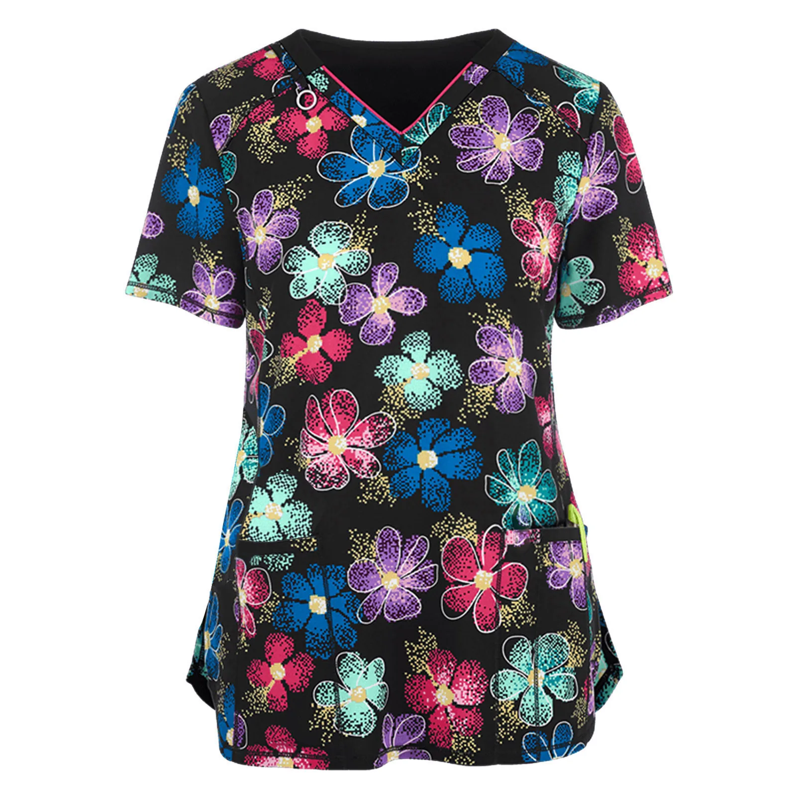 Newest Nurse Uniform Women Short Sleeve V-neck Tops Working Uniform Scrubs Top 2021 Hot Ladies Blouse Nursing медицинская одежда
Newest Nurse Uniform Women Short Sleeve V-neck Tops Working Uniform Scrubs Top 2021 Hot Ladies Blouse Nursing медицинская одежда