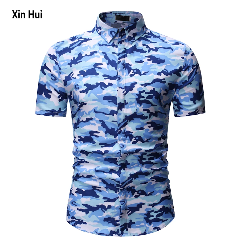 Men's clothing summer new products men's casual slim short-sleeved camouflage printed shirt fashionable and comfortable
Men's clothing summer new products men's casual slim short-sleeved camouflage printed shirt fashionable and comfortable