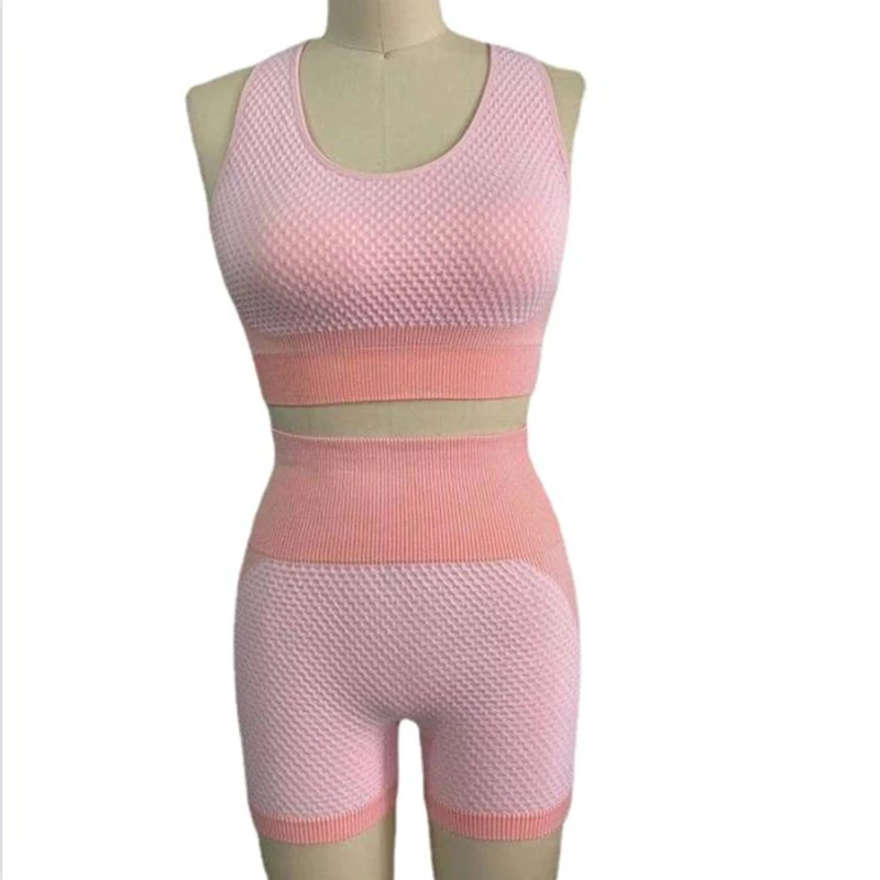 2 Piece Sportswear Fitness Gym Suit Vital Seamless Sport Yoga Set High Waist Shorts Bra Top Women Gym Set Workout Clothes
2 Piece Sportswear Fitness Gym Suit Vital Seamless Sport Yoga Set High Waist Shorts Bra Top Women Gym Set Workout Clothes