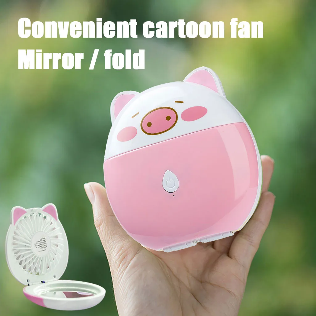 Portable Mini Usb Fan Explosion Pig Cartoon Makeup Mirror Fan Handheld Mute Fans With Power Long Battery Life
Portable Mini Usb Fan Explosion Pig Cartoon Makeup Mirror Fan Handheld Mute Fans With Power Long Battery Life