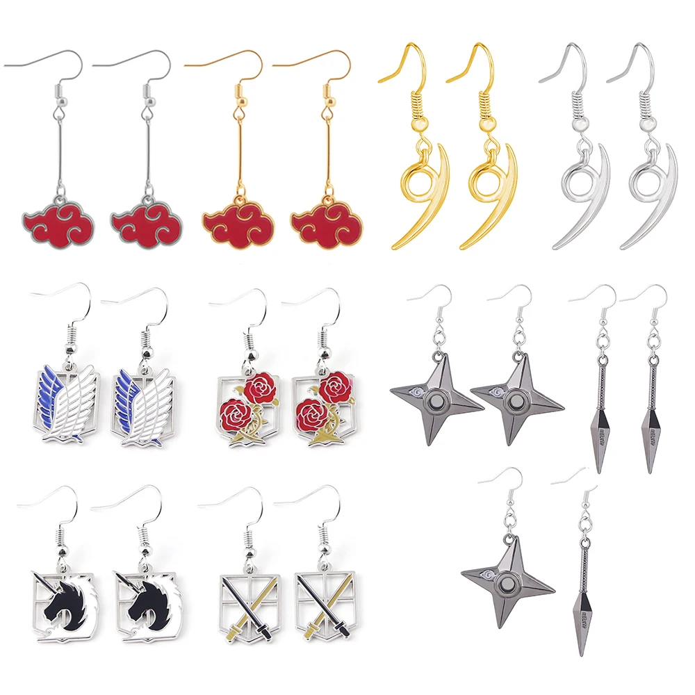 20Pcs Anime Attack On Titan Earring Akatsuki Organization Red Cloud Attack Wings Pendant Drop Earring Cosplay Jewelry Wholesale
20Pcs Anime Attack On Titan Earring Akatsuki Organization Red Cloud Attack Wings Pendant Drop Earring Cosplay Jewelry Wholesale