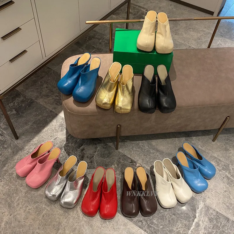 New spaure toe thin high heel slippers summer mulers women platform genuine leather sandals runway shoes gold silver sandalias
New spaure toe thin high heel slippers summer mulers women platform genuine leather sandals runway shoes gold silver sandalias