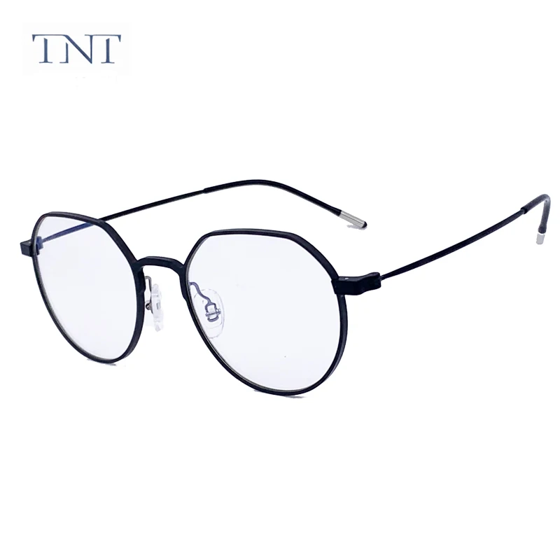 

TNT Anti Blue Ray Glasses Frame Pure Titanium+Aluminum-Magnesium Men Classic Myopia Optical Prescription Eyeglass Frames Man