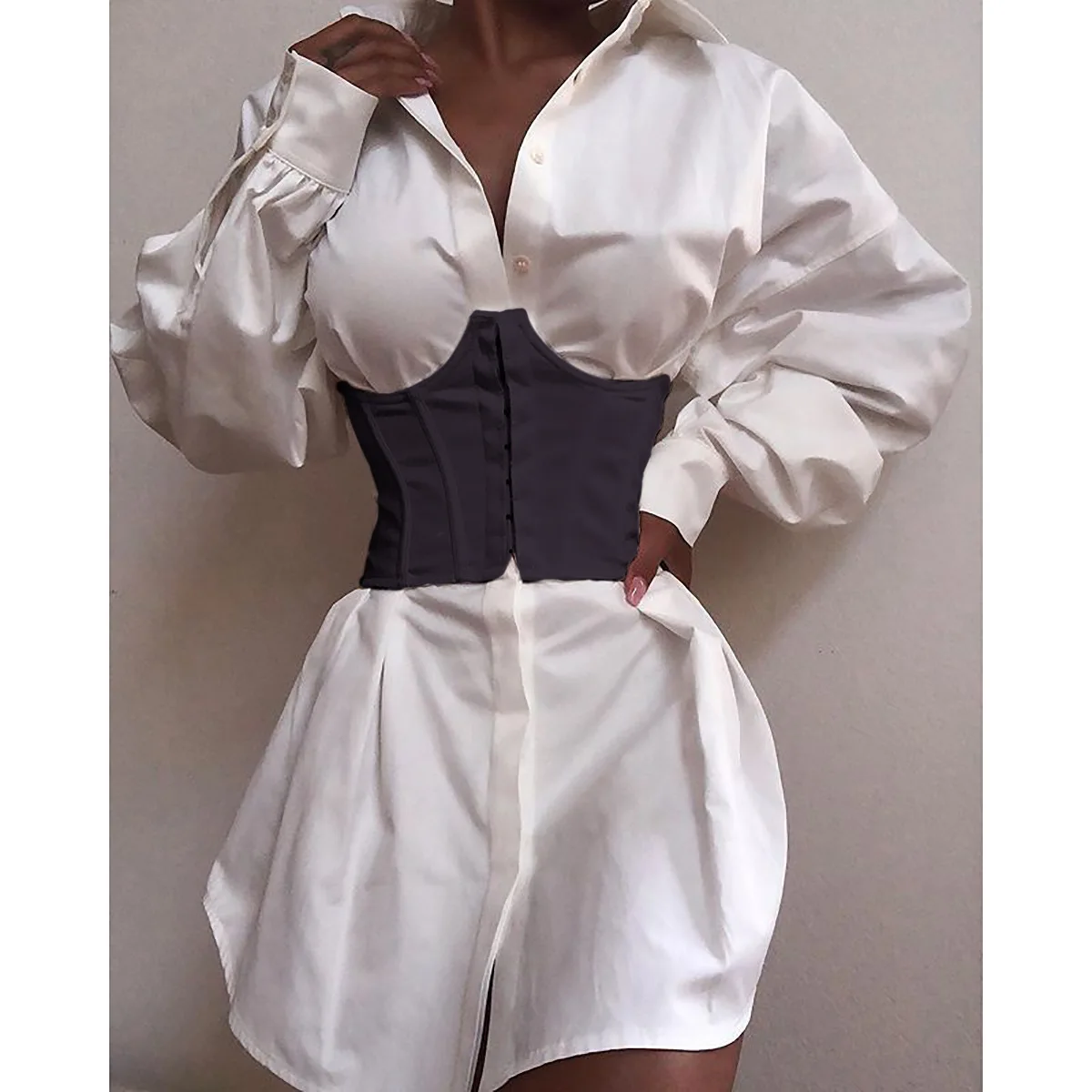 Women's Wide Waist Belt Corset Solid Color Sexy Tie 2021 Belt Clothing Female Costume Decor White/Black Slim Corset
Women's Wide Waist Belt Corset Solid Color Sexy Tie 2021 Belt Clothing Female Costume Decor White/Black Slim Corset