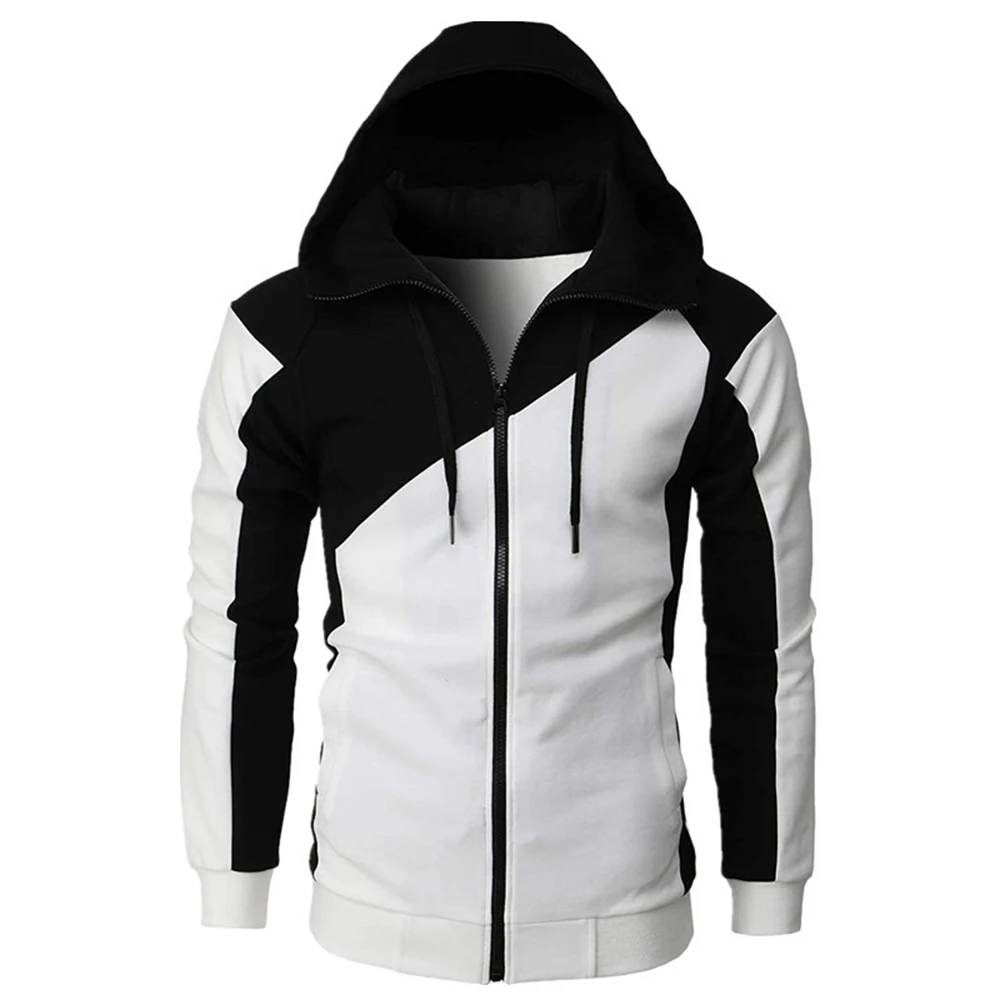 Autumn Mens Colorblock Zipper Hoodie Long Sleeve Jacket Sweatshirt Hooded Sports Gym Sportswear Warm Coat Casual Fitted Tops
Autumn Mens Colorblock Zipper Hoodie Long Sleeve Jacket Sweatshirt Hooded Sports Gym Sportswear Warm Coat Casual Fitted Tops