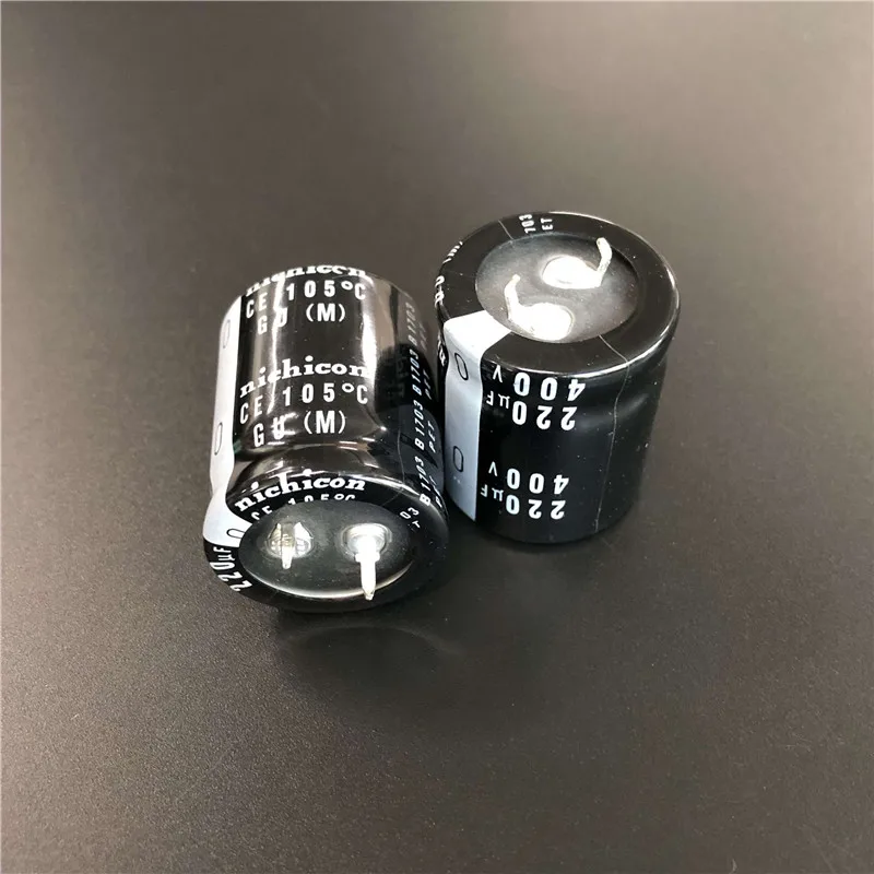 2 шт./10 шт. 220 мкФ 400v Nichicon GU 25x30 мм 400V220uF подключаемый блок питания конденсатор с