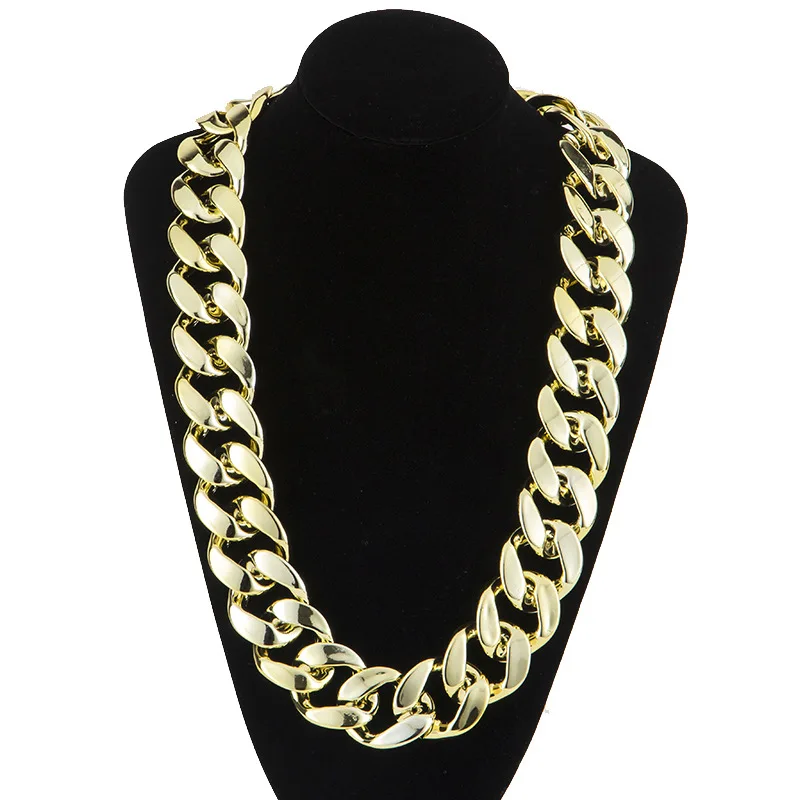 Width 30mm CCB Big Gold Necklace Men Women Exaggerated Fashion Punk Hip Hop Emo Clavicle Heavy Thick Jewelry Accessories DIY
Width 30mm CCB Big Gold Necklace Men Women Exaggerated Fashion Punk Hip Hop Emo Clavicle Heavy Thick Jewelry Accessories DIY