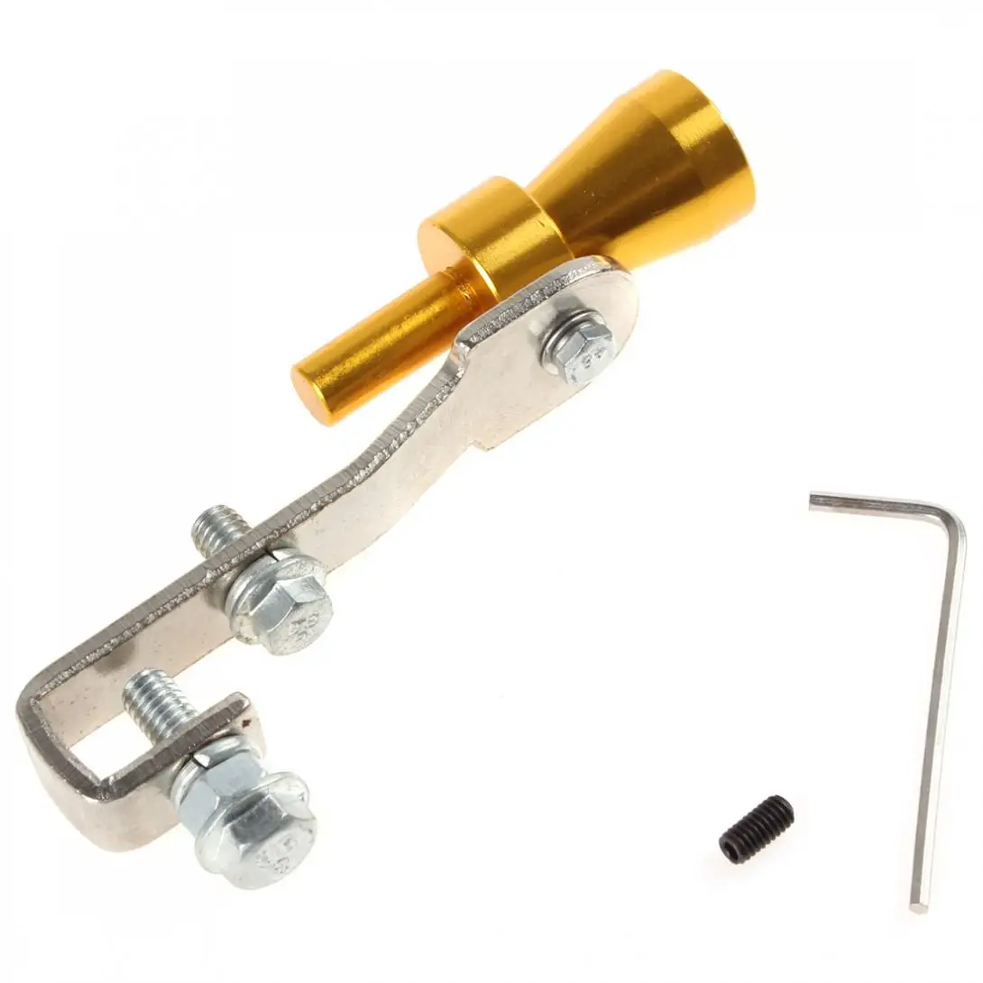 Aluminum Turbo Sound Whistle Gold Car Turbo Sound Whistle with Spanner Muffler Exhaust Pipe Auto Blow-off Valve Simulator
Aluminum Turbo Sound Whistle Gold Car Turbo Sound Whistle with Spanner Muffler Exhaust Pipe Auto Blow-off Valve Simulator
