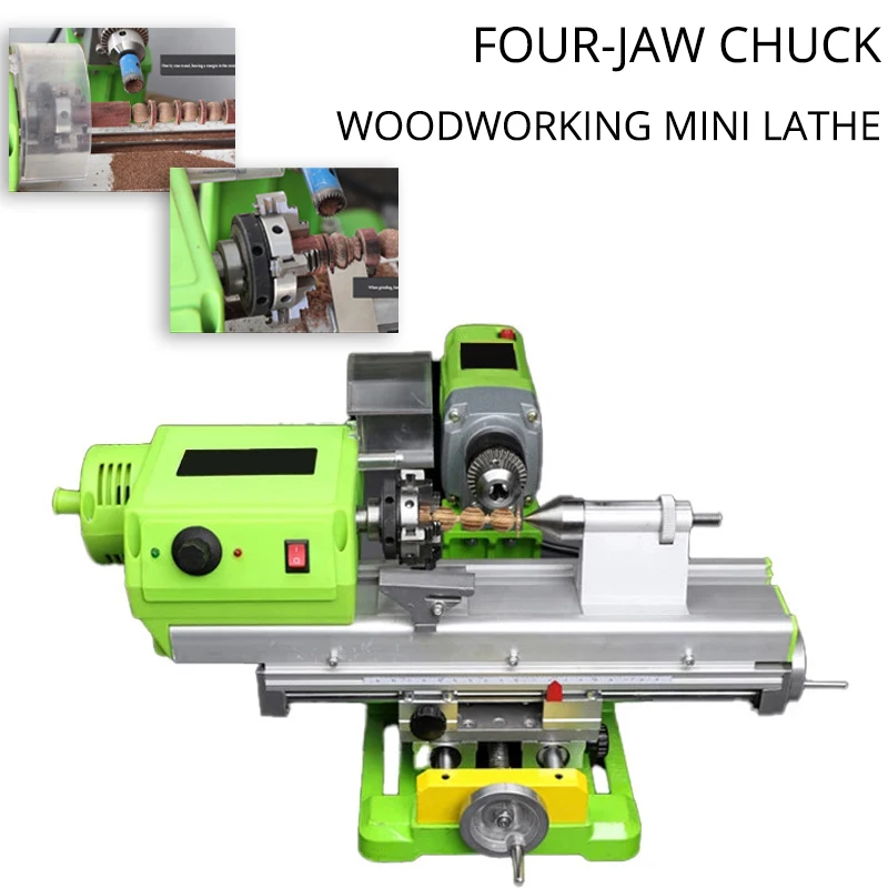 Mini Lathe Bench Drill Mini Bead Machine DIY Woodworking Round Bead Lathe 50MM Four-Jaw Chuck 220V 5000R/MIN
Mini Lathe Bench Drill Mini Bead Machine DIY Woodworking Round Bead Lathe 50MM Four-Jaw Chuck 220V 5000R/MIN