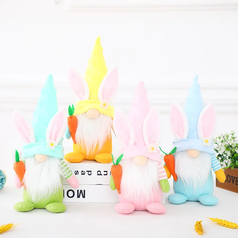 Happy Easter Faceless Gnome Rabbit Dolls Cute Bunny Plush Toys Doll Ornaments Spring Gifts Easter Party Decor For Home Kids Gift
Happy Easter Faceless Gnome Rabbit Dolls Cute Bunny Plush Toys Doll Ornaments Spring Gifts Easter Party Decor For Home Kids Gift