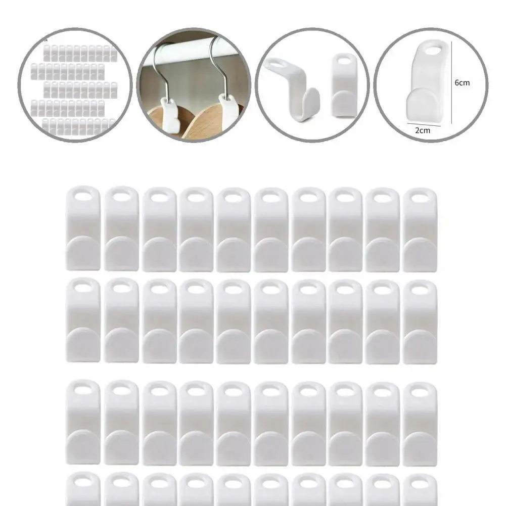 Mini 50Pcs Eco-friendly Coat Hanger Connectors Tool Reusable Connector Hooks Sturdy for Bedroom
Mini 50Pcs Eco-friendly Coat Hanger Connectors Tool Reusable Connector Hooks Sturdy for Bedroom
