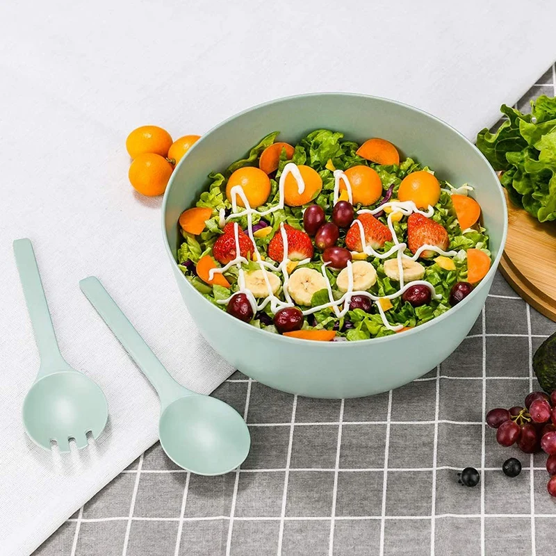 Mixing Bowls Solid Bamboo Salad Wooden Bowl with Bamboo Lid Spoon Bamboo Fiber Salad Bowl Large 9.8 Inches
Mixing Bowls Solid Bamboo Salad Wooden Bowl with Bamboo Lid Spoon Bamboo Fiber Salad Bowl Large 9.8 Inches
