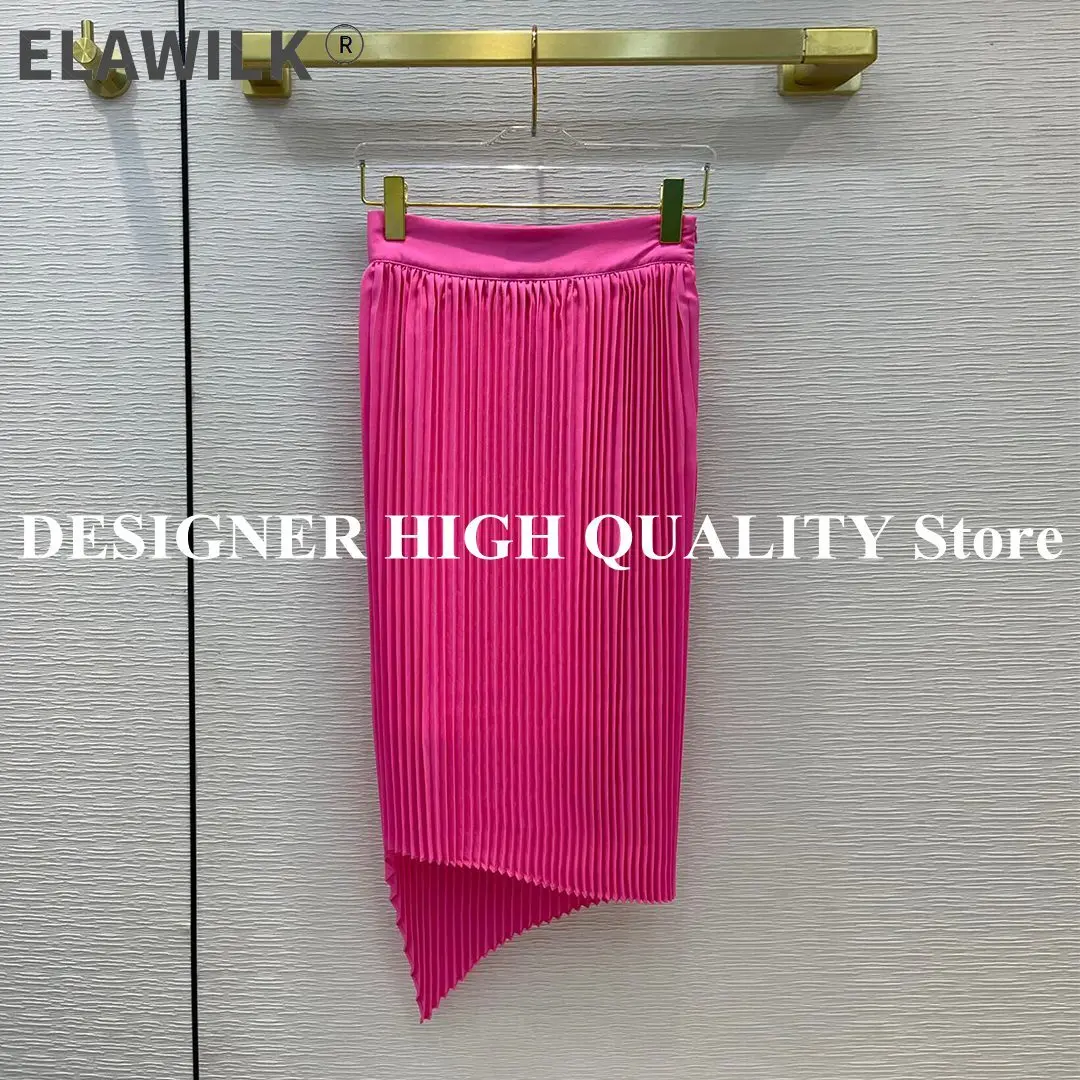 Elegant Lady Midi Skirts Womens Summer Buckle High Waist Solid Color Satin Irregular Pleated Skirt
Elegant Lady Midi Skirts Womens Summer Buckle High Waist Solid Color Satin Irregular Pleated Skirt
