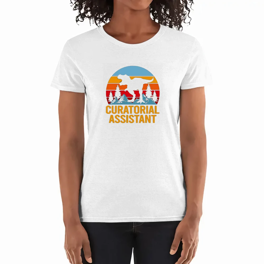 Curatorial Assistant Printing Woman T-shirt Summer Cotton Breathable Top Casual Loose Tshirts Fashion Brand T-shirts Women
Curatorial Assistant Printing Woman T-shirt Summer Cotton Breathable Top Casual Loose Tshirts Fashion Brand T-shirts Women