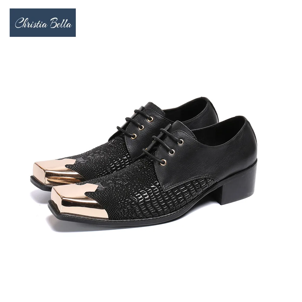 Christia Bella Italian Black Genuine Leather Men Oxford Shoes Fashion Square Toe Derby Shoes Male Business Office Brogue Shoes
Christia Bella Italian Black Genuine Leather Men Oxford Shoes Fashion Square Toe Derby Shoes Male Business Office Brogue Shoes