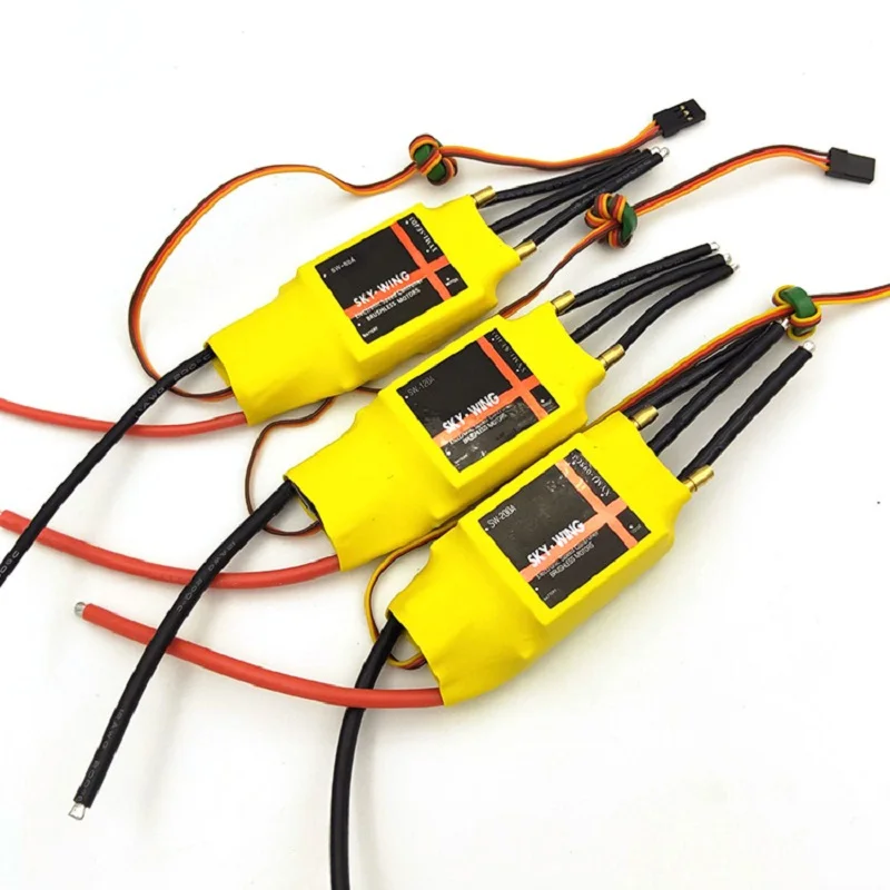 Бесщеточный двухсторонний регулятор скорости SkyWing 5V5A 2-6S 80A 120A 200A ESC с UBEC для