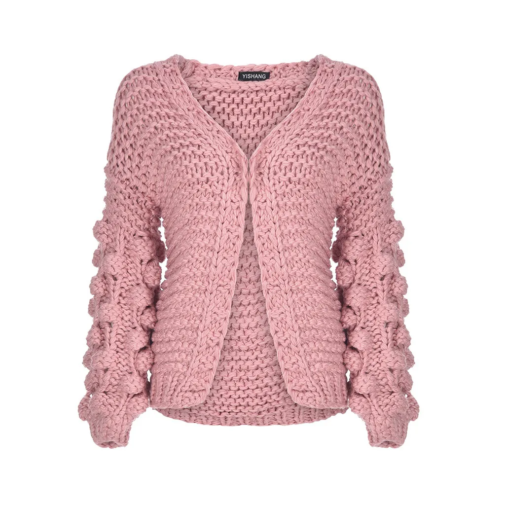 Women Sweaters Ladies Fashion Autumn Winter Stereoscopic Ball Lantern Sleeve Sweater Short Knit Sweater Coats Outerwear A40#
Women Sweaters Ladies Fashion Autumn Winter Stereoscopic Ball Lantern Sleeve Sweater Short Knit Sweater Coats Outerwear A40#