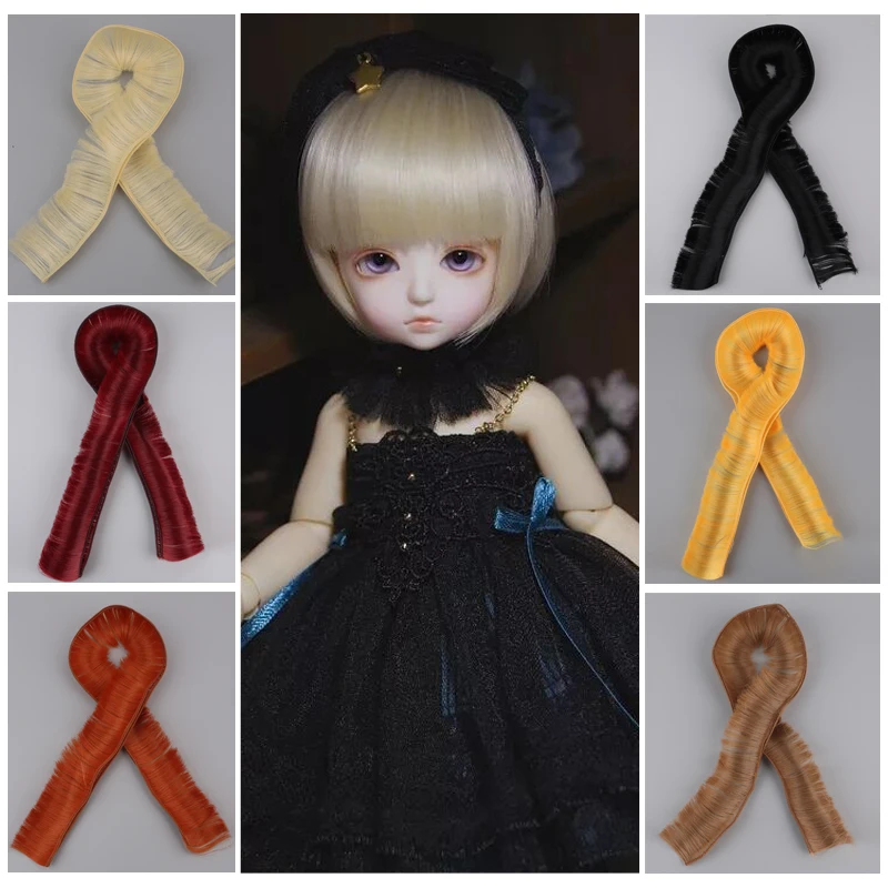 MUZIWIG Tress For Dolls 5*100CM Doll Hair Piece Brown White Red Blue Black Grey Straight Doll Hair for BJD Doll DIY Hair Wigs
MUZIWIG Tress For Dolls 5*100CM Doll Hair Piece Brown White Red Blue Black Grey Straight Doll Hair for BJD Doll DIY Hair Wigs