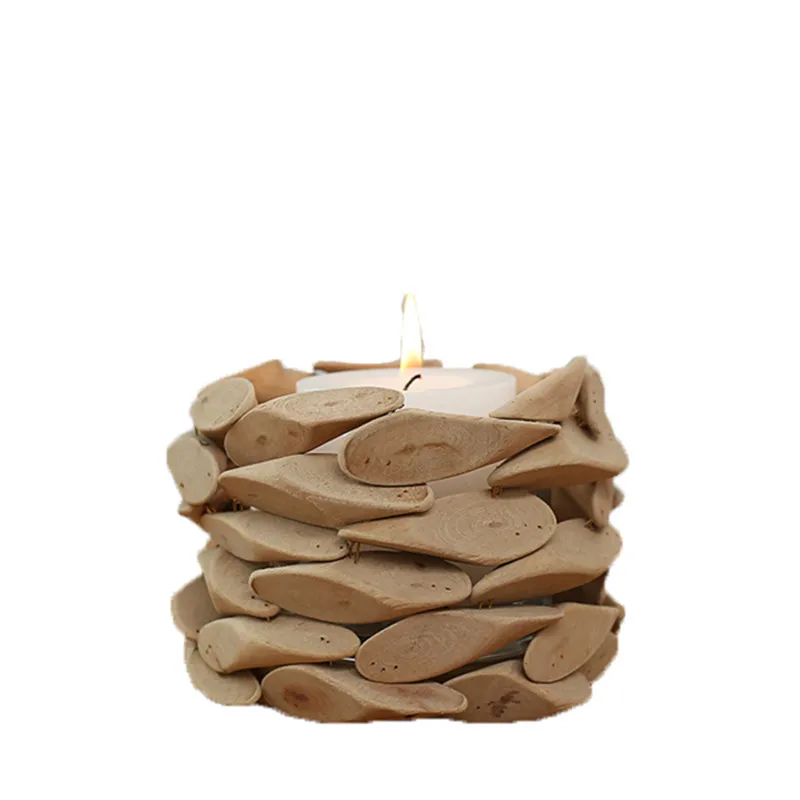 Pastoral Style Wooden Craft Handmade Round Candle Holder with Glass Cup Creative Candle Stand Home/Bar Decor Wedding Gift
Pastoral Style Wooden Craft Handmade Round Candle Holder with Glass Cup Creative Candle Stand Home/Bar Decor Wedding Gift