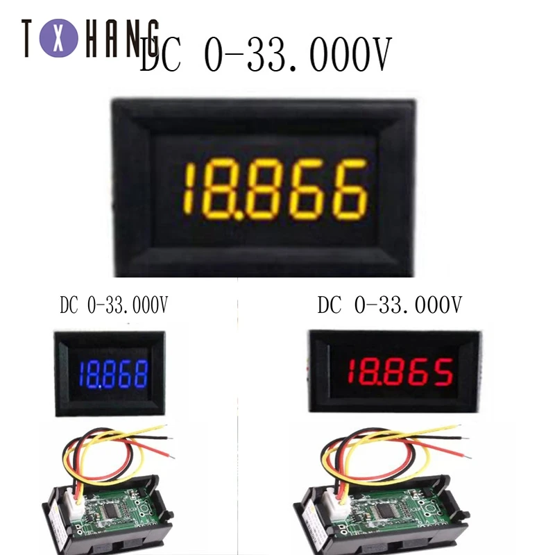 Mini DC 5 Digit Voltmeter Ammeter DC 0-33.000v Voltage Current Volt Ampere Monitor Detector Power Tester electronic product
Mini DC 5 Digit Voltmeter Ammeter DC 0-33.000v Voltage Current Volt Ampere Monitor Detector Power Tester electronic product