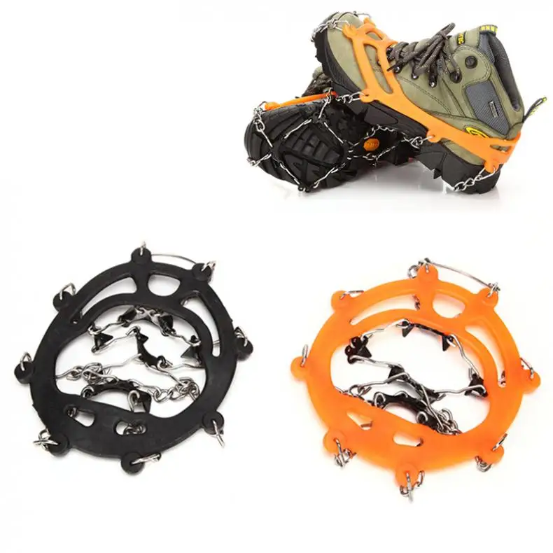 1Pair 8 Teeth Claws Ice Crampons Manganese Steel Ice Gripper Ski Cleats Hiking Climbing Non-slip Shoes Chain Cover Travel Kit 
1Pair 8 Teeth Claws Ice Crampons Manganese Steel Ice Gripper Ski Cleats Hiking Climbing Non-slip Shoes Chain Cover Travel Kit