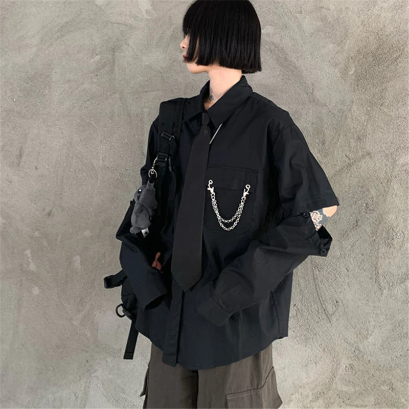 2021 Spring Fashion New Tooling Shirt Female Sleeves Detachable Long-Sleeved Harajuku Style Loose Top Trendy H266
2021 Spring Fashion New Tooling Shirt Female Sleeves Detachable Long-Sleeved Harajuku Style Loose Top Trendy H266