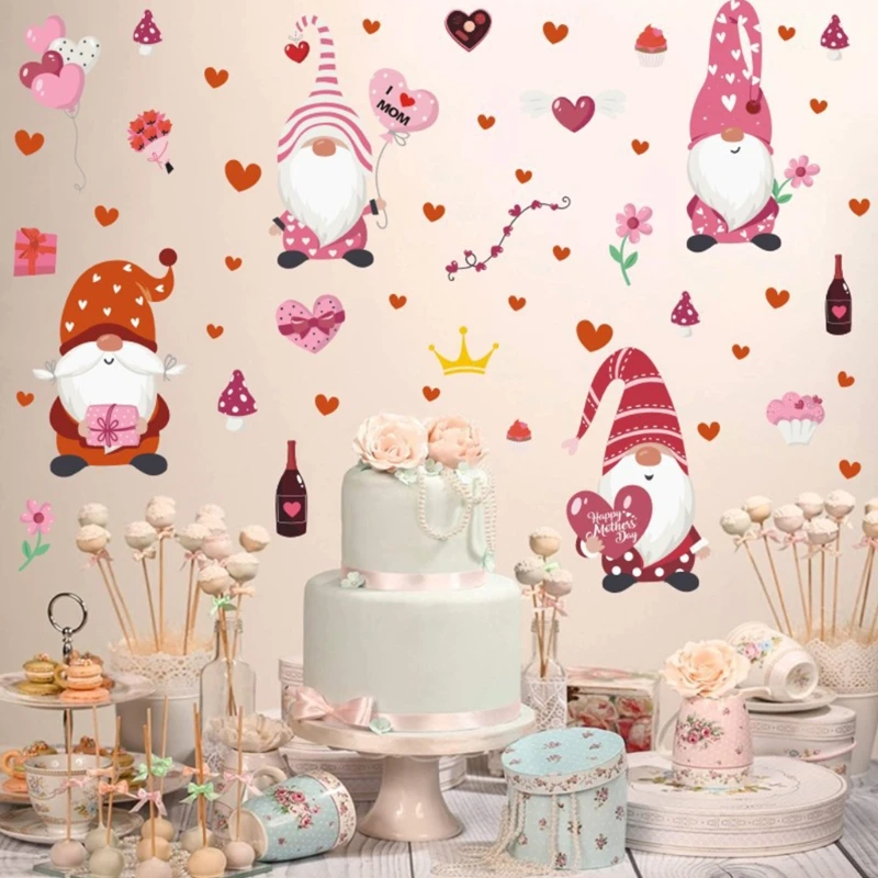 Mother's Day Gnome Stickers Window Decals DIY Wallpaper Decoration for Home Nursery Kids Bedroom Living Room
Mother's Day Gnome Stickers Window Decals DIY Wallpaper Decoration for Home Nursery Kids Bedroom Living Room