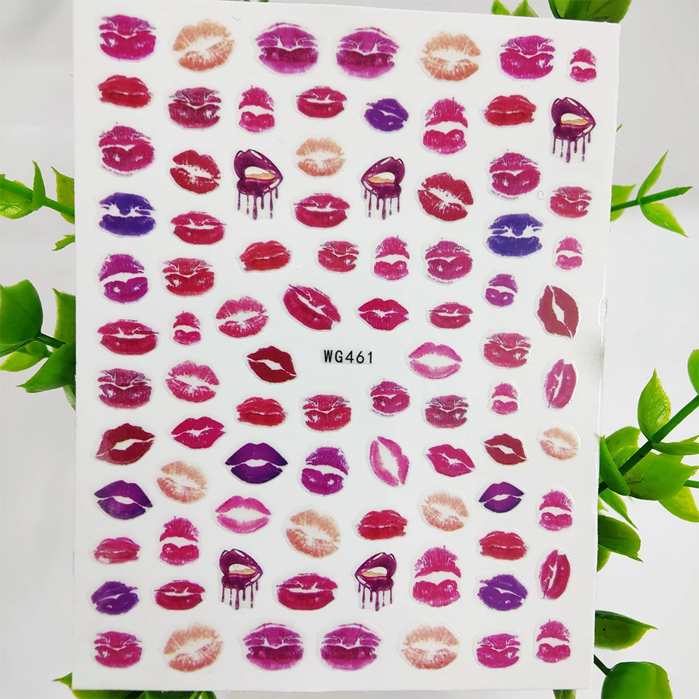Lips Series Design 3D Nail Art Sticker Purple Red Kiss Sliders Manicure Adhesive Stickers Fashion Foils DIY Nail Art Decorations
Lips Series Design 3D Nail Art Sticker Purple Red Kiss Sliders Manicure Adhesive Stickers Fashion Foils DIY Nail Art Decorations
