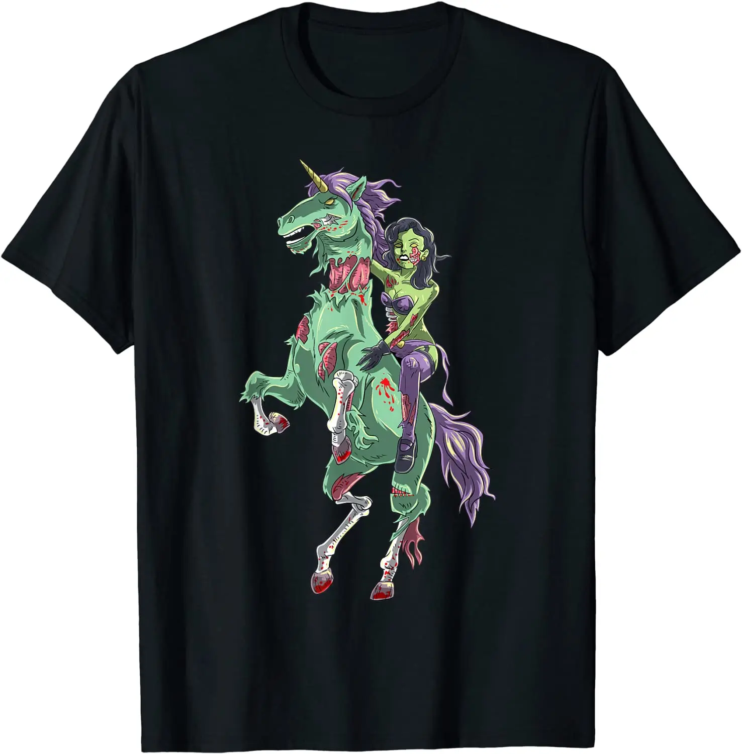 Halloween Zombie Pin Up Woman and Unicorn T-Shirt Summer Sale Oversized T-shirt 
Halloween Zombie Pin Up Woman and Unicorn T-Shirt Summer Sale Oversized T-shirt