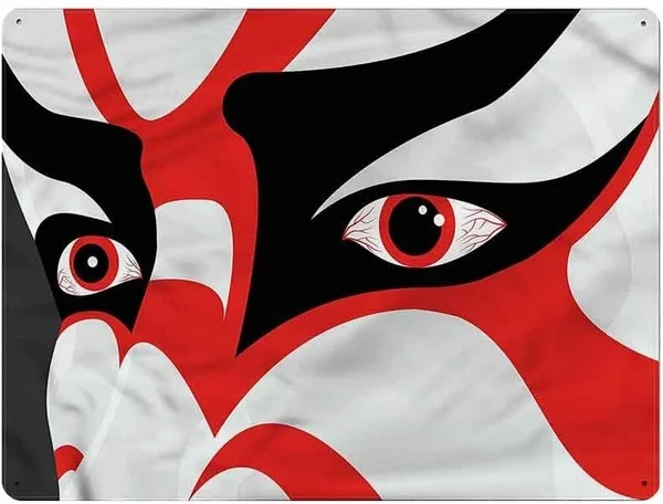 Tin Sign Kabuki Mask,Japanese Drama Face Marks Plaque Iron Painting Metal Wall Decoration Poster Decor Gifts
Tin Sign Kabuki Mask,Japanese Drama Face Marks Plaque Iron Painting Metal Wall Decoration Poster Decor Gifts