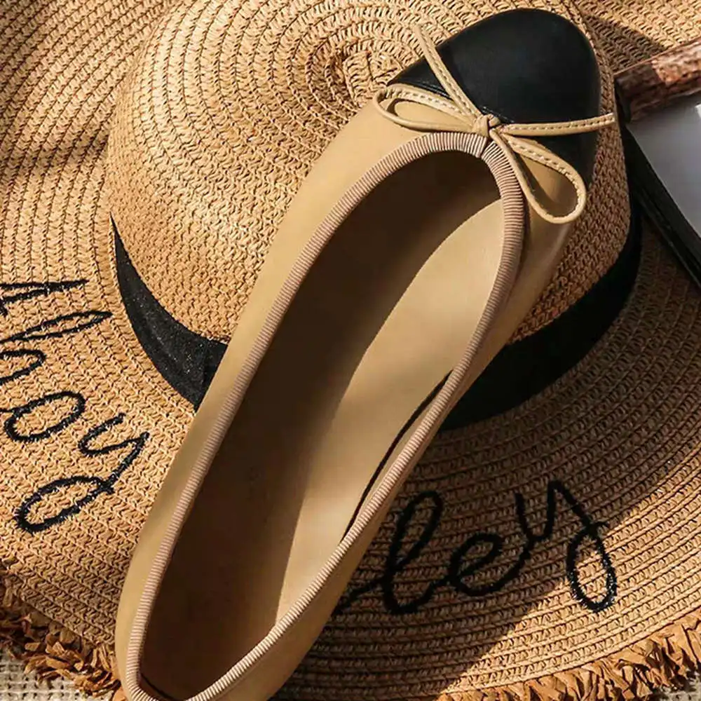 Prowow Genuine Leather Women's Shoes Round Toe Shallow Flats Shoes Ballet Flats Fashion Design Casual Shoes For Woman
Prowow Genuine Leather Women's Shoes Round Toe Shallow Flats Shoes Ballet Flats Fashion Design Casual Shoes For Woman