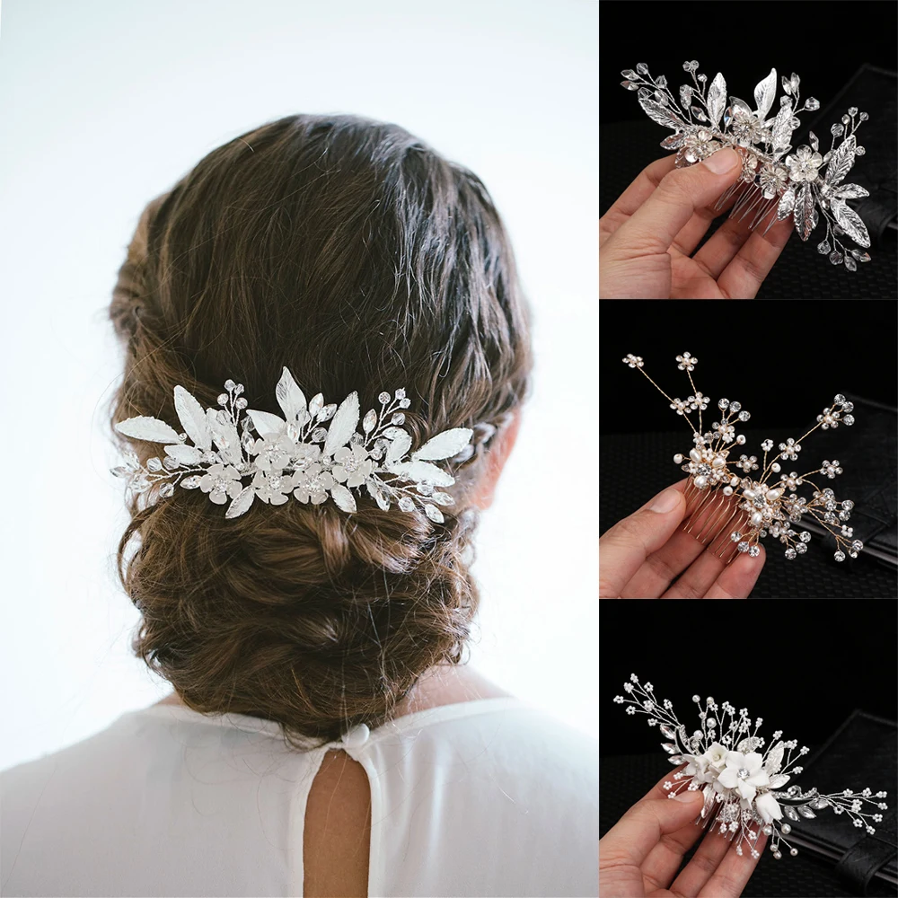 Pearl Leaves Tiara Wedding Crystal Peals Bridal Haircombs Accessories Handmade Female Head Ornamentsfor Bride Hair Jewelry
Pearl Leaves Tiara Wedding Crystal Peals Bridal Haircombs Accessories Handmade Female Head Ornamentsfor Bride Hair Jewelry
