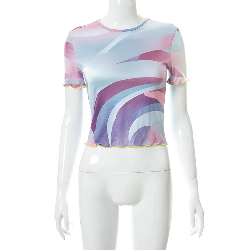 Casual Print Fungus Sleeve Tops for Women Fashion Outdoor O Neck Skinny Tees 2021 Streetwear Crop Top T Shirts Female Outfits
Casual Print Fungus Sleeve Tops for Women Fashion Outdoor O Neck Skinny Tees 2021 Streetwear Crop Top T Shirts Female Outfits