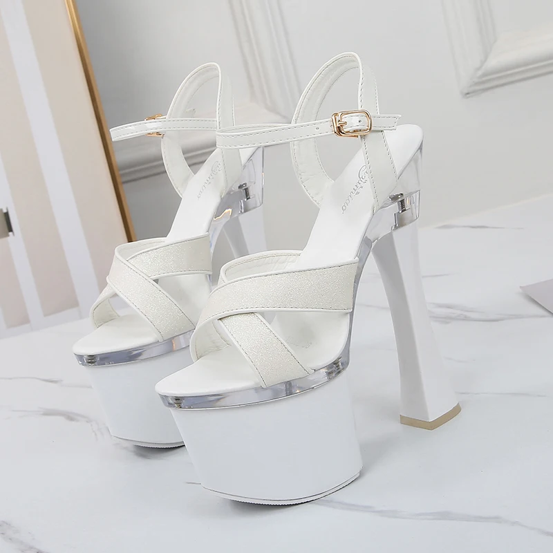 Sexy Sequined Cloth Thick High Heels Sandals For Women 2020 New Ankle Strap Platform Shoes Bling Woman Party Wedding Shoes WS332
Sexy Sequined Cloth Thick High Heels Sandals For Women 2020 New Ankle Strap Platform Shoes Bling Woman Party Wedding Shoes WS332