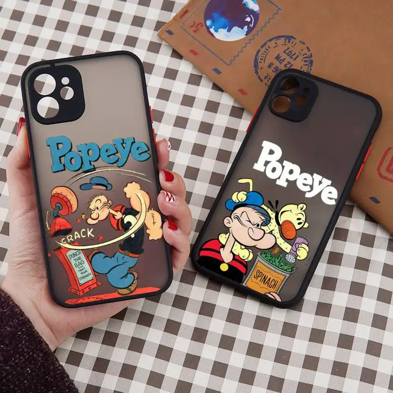 Popeye the Sailor cartoon Phone Case matte transparent For iphone 7 8 11 12 13 plus mini x xs xr pro max cover
Popeye the Sailor cartoon Phone Case matte transparent For iphone 7 8 11 12 13 plus mini x xs xr pro max cover