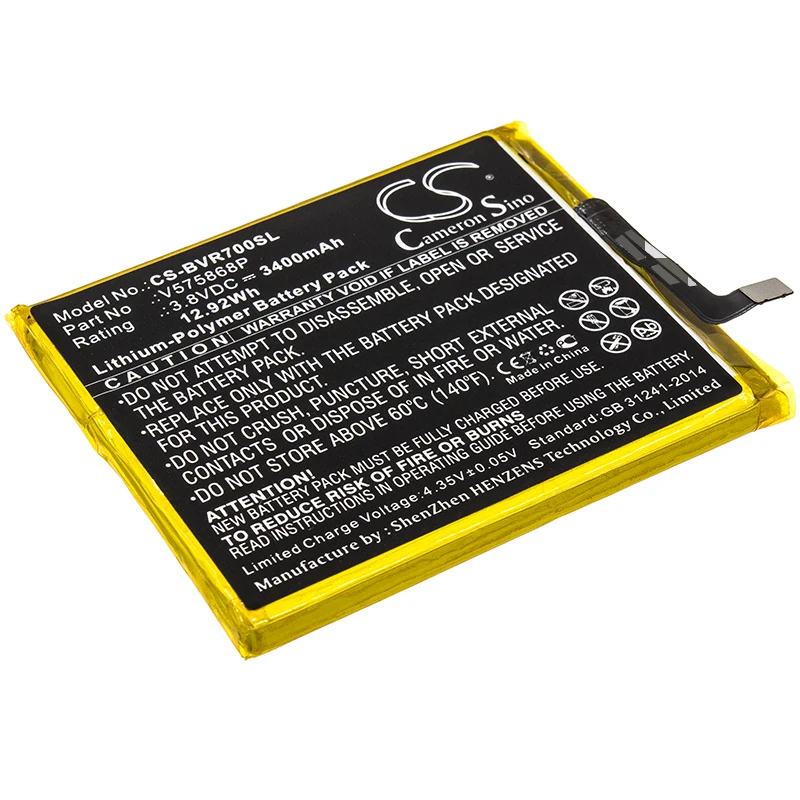 Cameron Sino Battery For Blackview BV7000
Cameron Sino Battery For Blackview BV7000