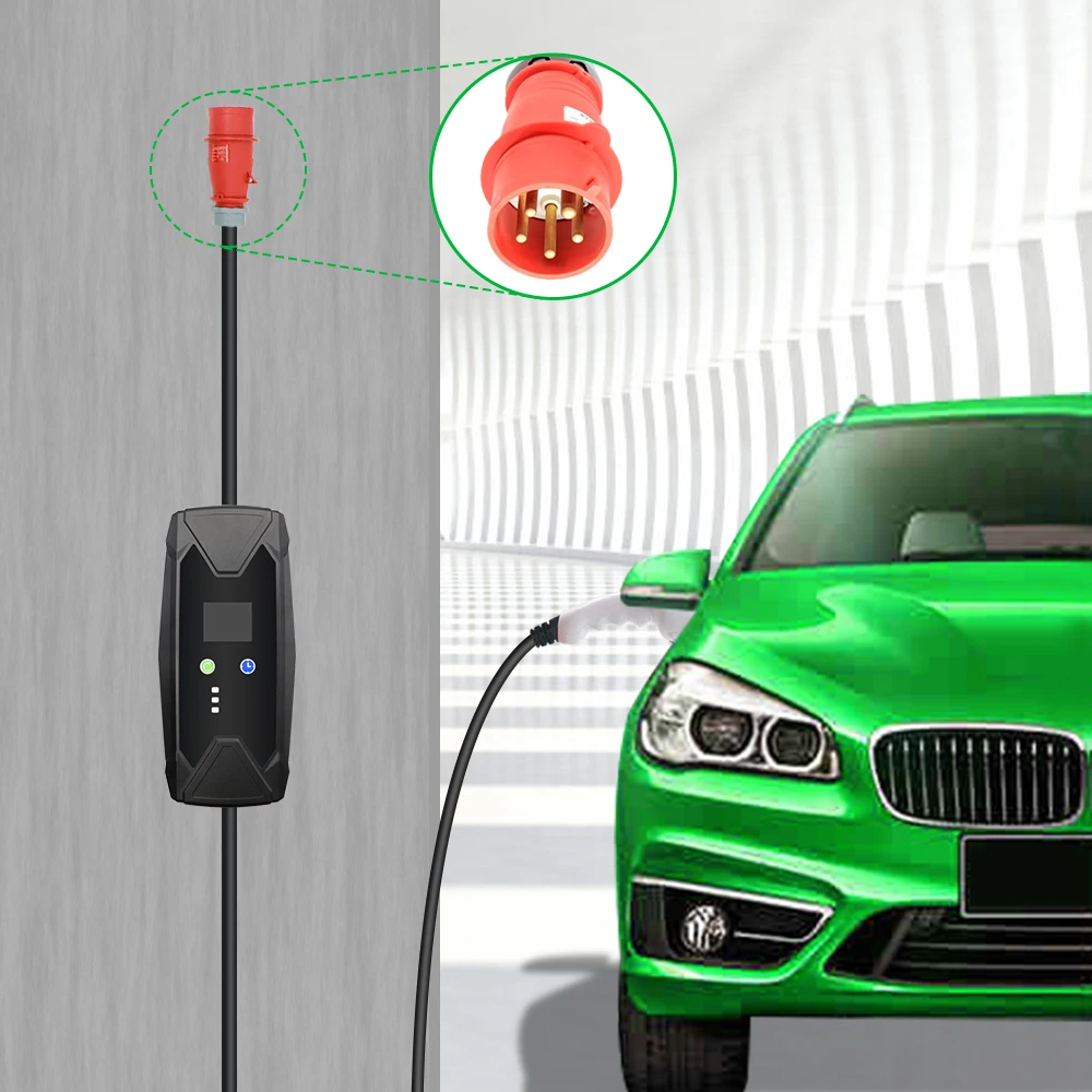 New Touch Display Screen Portable Car Charger 380V~450V 11KW Three Phase Type 2 IEC 62196 Fast Electric Vehicle Charging CEE Red
New Touch Display Screen Portable Car Charger 380V~450V 11KW Three Phase Type 2 IEC 62196 Fast Electric Vehicle Charging CEE Red