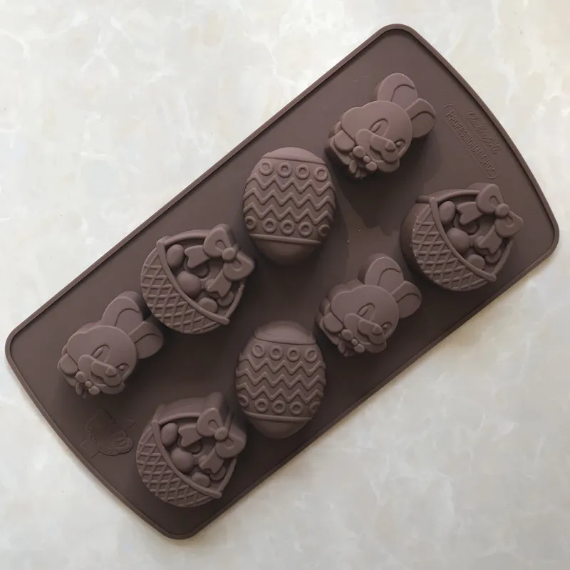Easter Series Gifts 8 Holes Egg Bunny Basket 3d Silicone Mold Fondant Cake Mold Chocolate Pastry Mold Cake Decor Baking Tools
Easter Series Gifts 8 Holes Egg Bunny Basket 3d Silicone Mold Fondant Cake Mold Chocolate Pastry Mold Cake Decor Baking Tools
