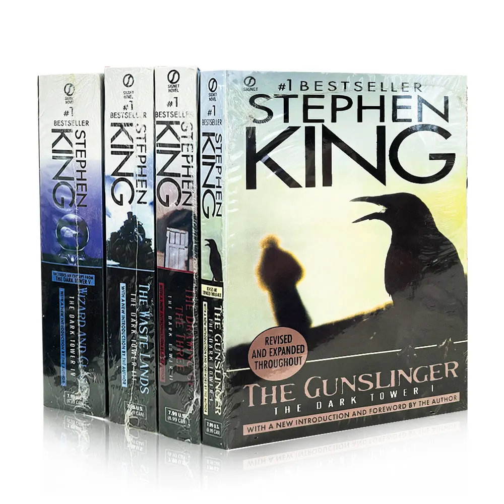 4 Books/set Stephen King Wizard and Glass Series Novels The Gunslinger The Dark Tower (1-4) English Books for Adult Teenager
4 Books/set Stephen King Wizard and Glass Series Novels The Gunslinger The Dark Tower (1-4) English Books for Adult Teenager