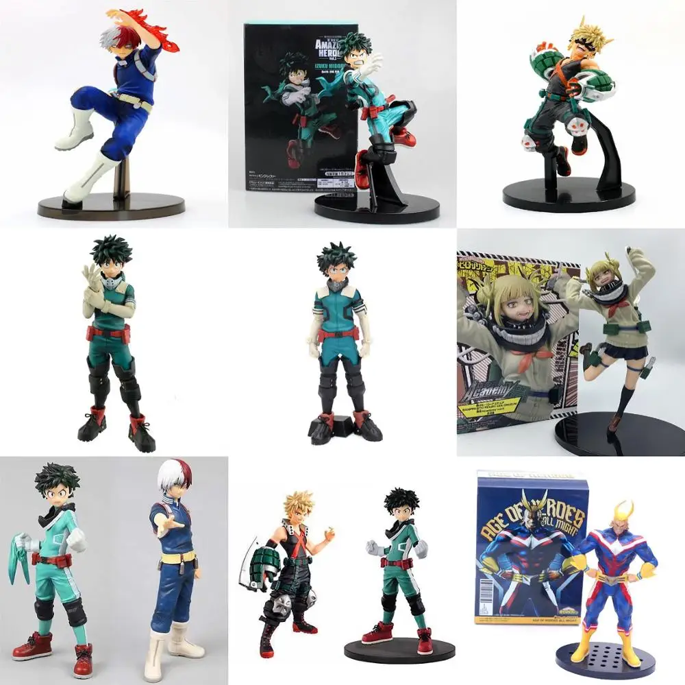 С героями из мультфильма Мой Герой Рисунок ПВХ возраст героев фигурка Midoriya Deku