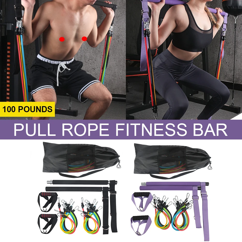 Yoga Fitness Resistance Rubber Band Elastic Band Upgrade Training Bar Set Pilates Training Exercise Fitness Equipment Pull Rope
Yoga Fitness Resistance Rubber Band Elastic Band Upgrade Training Bar Set Pilates Training Exercise Fitness Equipment Pull Rope