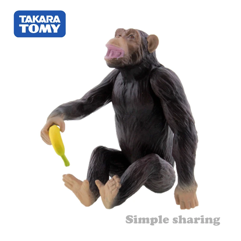 Takara Tomy ANIA Animal Advanture AS 14 Chimpanzee Resin Детская образовательная мини фигурка