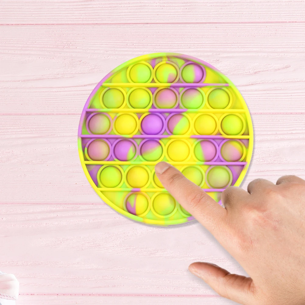 Multi-Color Rainbow Push Bubble New Round Tie-Dye Push Bubble Decompression Toy Fidget Stress Toys Funny Gift Fidget
Multi-Color Rainbow Push Bubble New Round Tie-Dye Push Bubble Decompression Toy Fidget Stress Toys Funny Gift Fidget