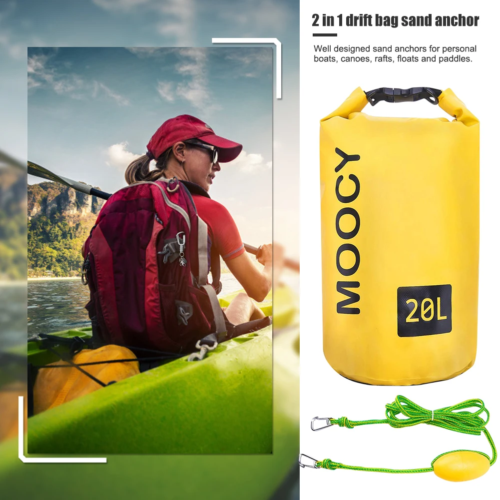 2 in 1 Tow Rope Sand Sack Sand Anchor Waterproof Dry Bag for Outdoor Kayak Rowing Boats Dock Line Swimming Rafting River Trekkin
2 in 1 Tow Rope Sand Sack Sand Anchor Waterproof Dry Bag for Outdoor Kayak Rowing Boats Dock Line Swimming Rafting River Trekkin