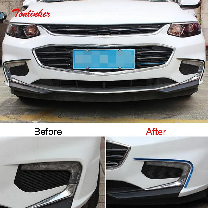 Tonlinker Exterior Front Foglight Cover Stickers for Chevrolet Malibu 2017-19 Car Styling 2 PCS Stainless steel Cover Sticker
Tonlinker Exterior Front Foglight Cover Stickers for Chevrolet Malibu 2017-19 Car Styling 2 PCS Stainless steel Cover Sticker