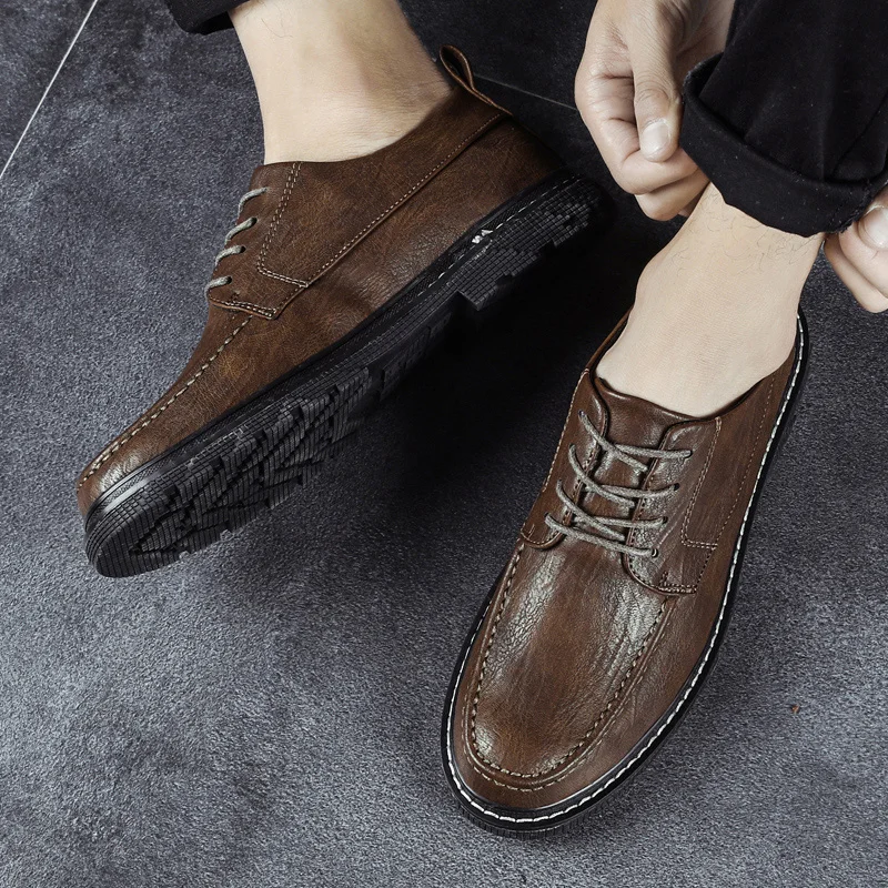 Fashion Men's Leather Shoes Casual Men loafers shoes High Quality Genuine Leather Shoes Men Anti-Slip Waterproof Driving Shoes
Fashion Men's Leather Shoes Casual Men loafers shoes High Quality Genuine Leather Shoes Men Anti-Slip Waterproof Driving Shoes
