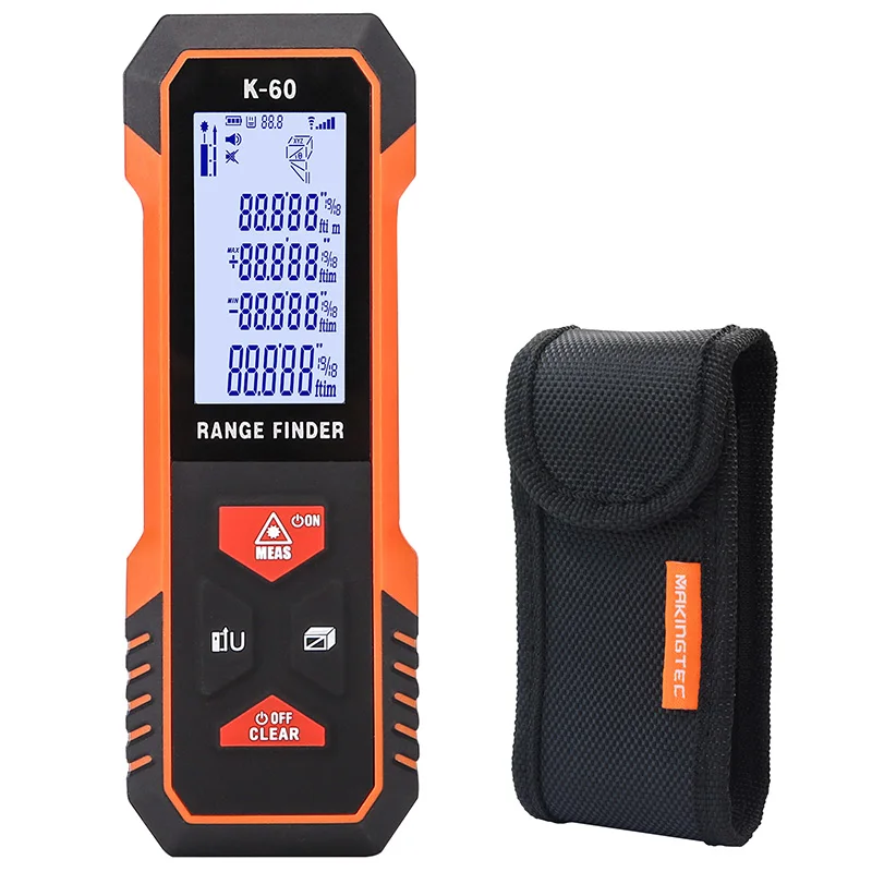 MAKINGTEC Laser Rangefinder 40m 60m Laser Distance Meter Roulette trena Measure Tape Digital Range Finder Laser
MAKINGTEC Laser Rangefinder 40m 60m Laser Distance Meter Roulette trena Measure Tape Digital Range Finder Laser