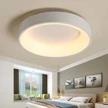 북유럽 원형 원형 알루미늄 현대 LED 천장 조명 램프, 거실 침실 식탁 사무실 회의실 로비