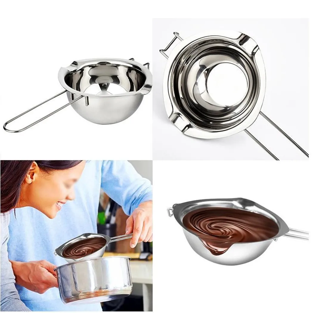 1* Chocolate Melting Pot 400ml (304 Stainless Steel) Double Boiler Butter Cozinha Kitchen Accessories
1* Chocolate Melting Pot 400ml (304 Stainless Steel) Double Boiler Butter Cozinha Kitchen Accessories